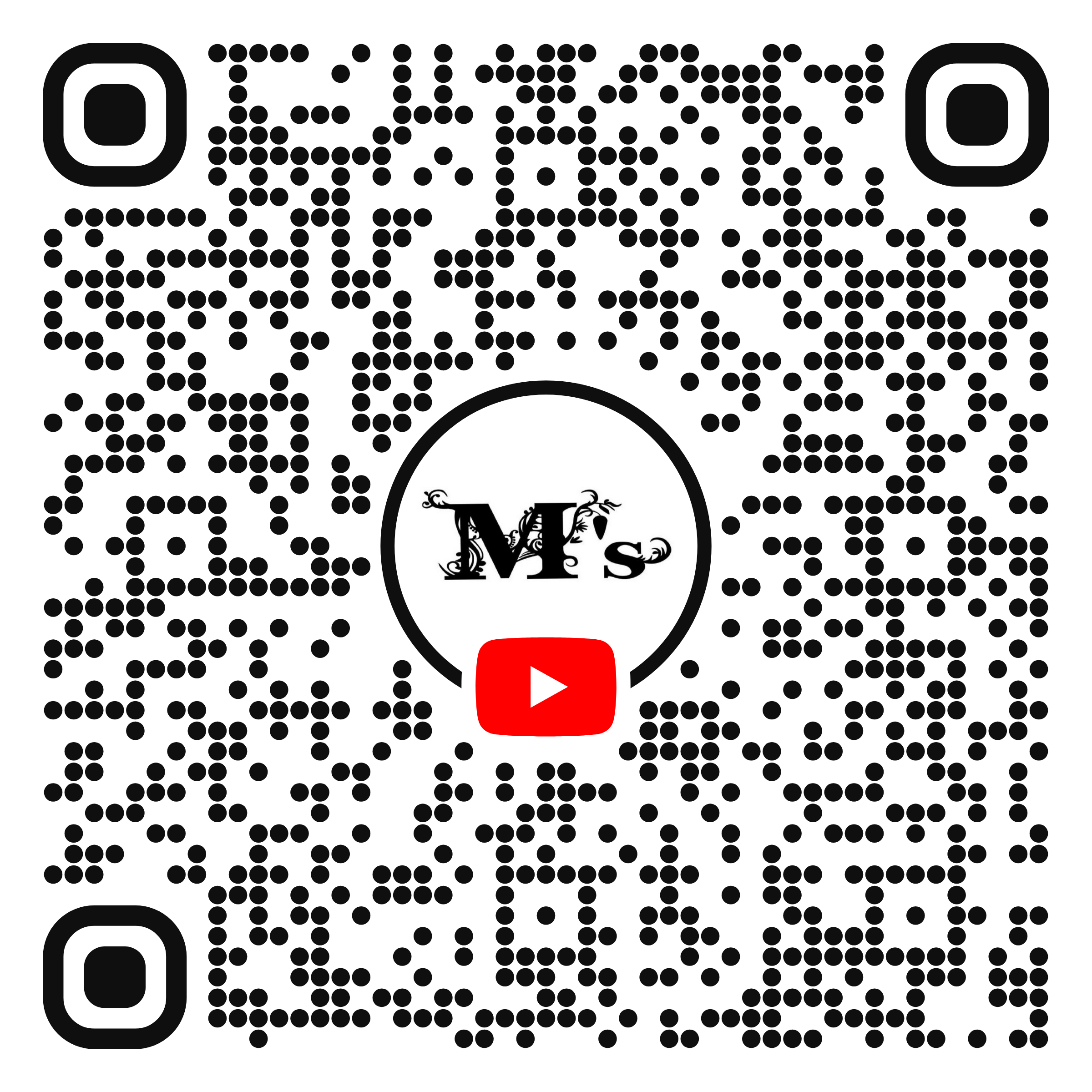 Hair Make Salon M's YouTube QR code